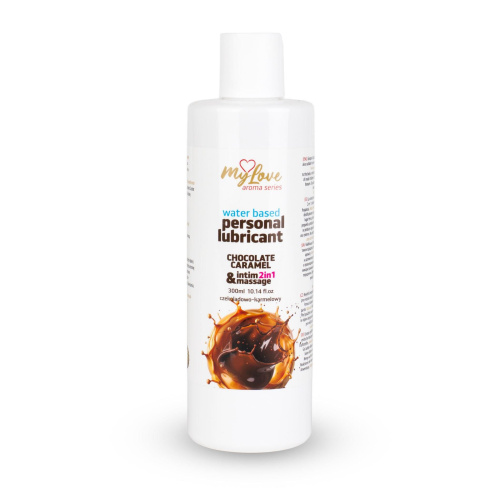 2в1 лубрикант и массажный гель - MyLove Aroma Series Intim&Massage Chocolate Caramel, 300 мл