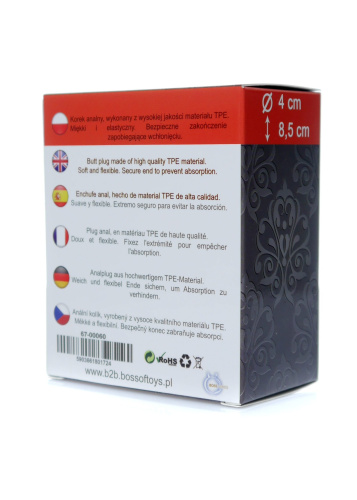 Boss Series - Bubble Plug Medium - Анальна пробка, 8.5х4 см - купити в Києві, Україні