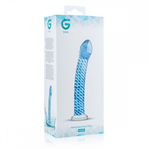 Gildo Glass Dildo No. 5 скляний ділдо, 18х3.5 см - купити в Києві, Україні