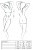 Passion - Erza Corset - Корсет полупрозрачный с глубоким декольте, S/M Passion - Erza Corset - Корсет полупрозрачный с глубоким декольте, S/M