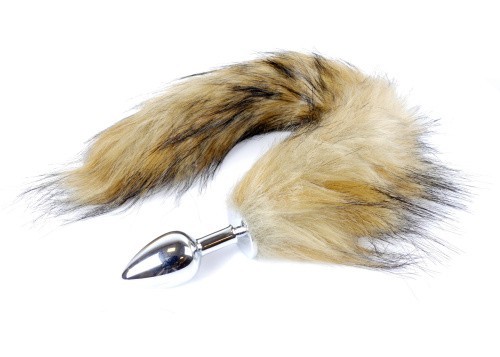 Boss Fox TAIL Brown XL - Анальна пробка з хвостом, 6,5х2,7 см (коричневий) - купити в Києві, Україні