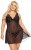 SoftLine Berta - сексуальный беби долл и стринги,  XXXL (чёрный)