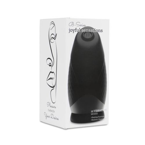 Мастурбатор с вибрацией и подогревом B - Series Lyla Masturbator Midnight Pulse