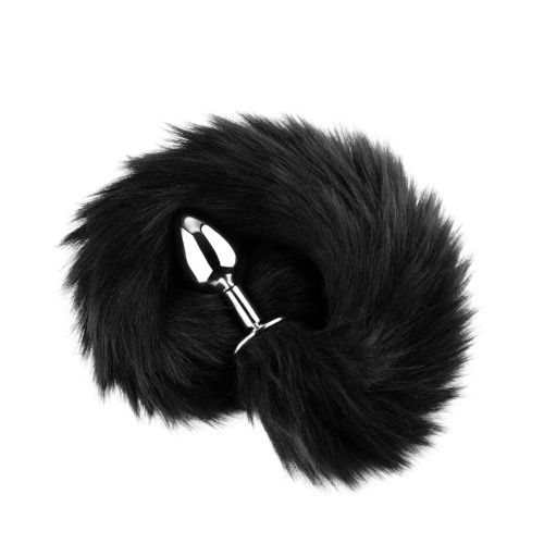 Анальная пробка с хвостом B - Series Fox Tail Black, XL - купити в Україні | Секс шоп SEX-SHOP.ua