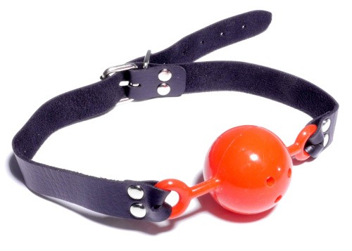 Fetish Boss Series Gag - Дихаючий кляп, (червоний) - купити в Києві, Україні