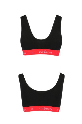 Passion PS003 Top cпортивный топ на широких бретелях, M (чёрный)