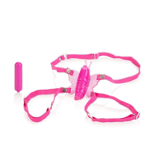 California Exotic Novelties Micro Wireless Venus Butterfly - Вибратор клиторальный в виде бабочки,  8Х2.5 см (розовый)