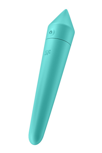 Satisfyer Ultra Power Bullet 8 Turquoise вибропуля, вибратор для клитора, 13.6х2.6 см (голубой)