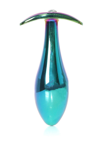 Анальная пробка с камнем B-Series Jewellery Multicolour Plug Clear, L