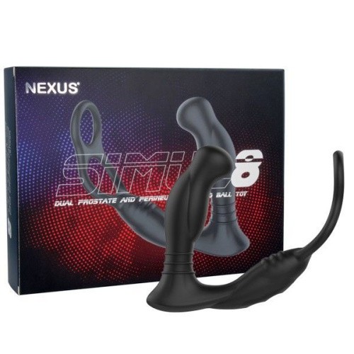Nexus SIMUL8 Prostate Stimulator - Стимулятор простати з ерекційним кільцем, 10х3 см. - купити в Києві, Україні