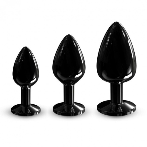 Dorcel - Diamond Plug - Металева анальна пробка з прикрасою у вигляді кристала (чорна) М - купити в Києві, Україні