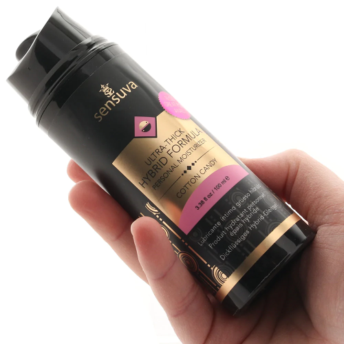 Sensuva UltraThick Hybrid Formula Cotton Candy - Густая крем-смазка на гибридной основе, 100 мл.