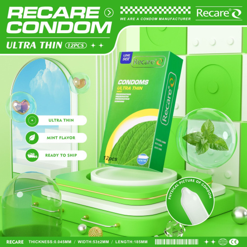 Recare Ultra Thin Mint, 12 шт, ультратонкие