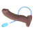 Fun Factory Pop Dildo - фаллоимитатор с эякуляцией, 17.9х4.4 см (коричневый)