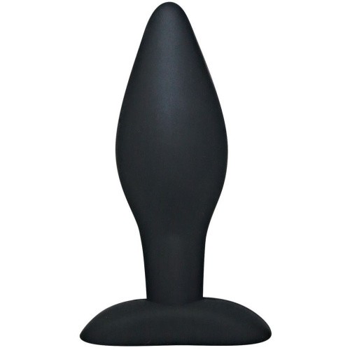 Orion Black Velvets Large - силиконовая анальная пробка, 12х4 см (черный)