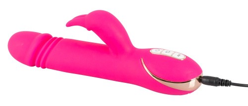 Orion Vibe Couture Rabbit Skater - Многофункциональный вибратор, 23х3.7 см (розовый)