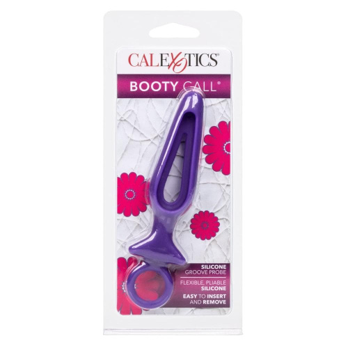 CalExotic Silicone Groove Probe - анальная пробка, 10,25х3,25 см (пурпурный)