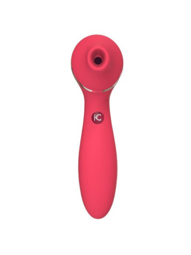 KisToy Polly Plus - Вакуумный вибратор, 16.8х3.5 см (красный)