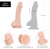 Addiction Brad 7.5" Dildo With Balls силиконовый фаллоимитатор с присоской, 19х3.8 см
