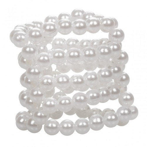 CalExotics Basic Essentials Pearl Stroker Beads - стимулирующая насадка на член маленькая, 3.8х3.8 см