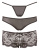 Cotelli Collection Panty Set - Набор трусиков, М (чёрный)