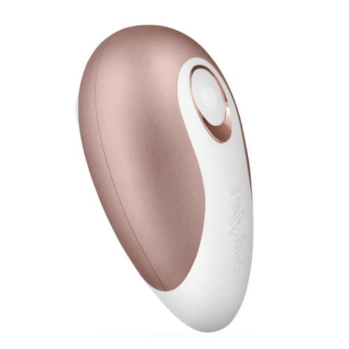 Satisfyer Pro Deluxe NG Rose Gold - Компактный вакуумный стимулятор клитора, 11х4.7 см (золотистый)