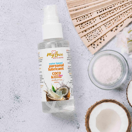 2в1 лубрикант и массажный гель - MyLove Aroma Series Intim&Massage Coco, 50 мл