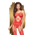 Penthouse Hot Nightfall - Бодистокинг с вырезом на животике, XL (красный)