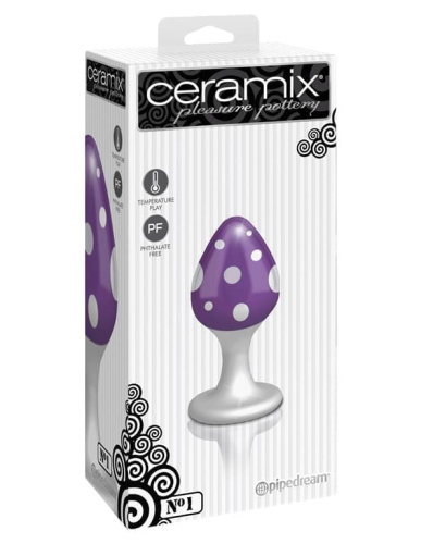 Pipedream Ceramix No.1 - Анальная пробка из керамики, 8,8х4 см