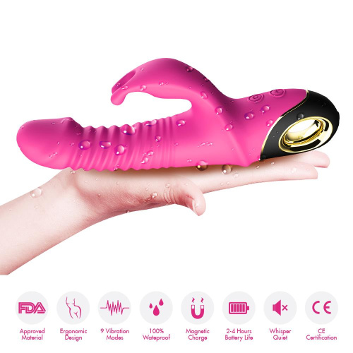 Вибратор кролик с пульсацией B-Series Thrusting Vibrator Zing