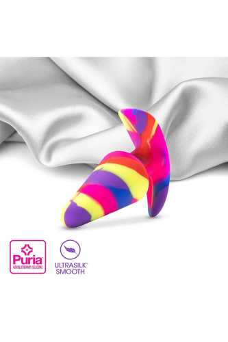 Blush Avant Free Spirit - Анальна пробка з вібрацією, 12,7 см (райдужний) - купити в Києві, Україні