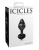 Pipedream Icicles No.44 - стеклянная анальная пробка, 6,5х2,5 см (черный) Pipedream Icicles No.44 - стеклянная анальная пробка, 6,5х2,5 см (черный)