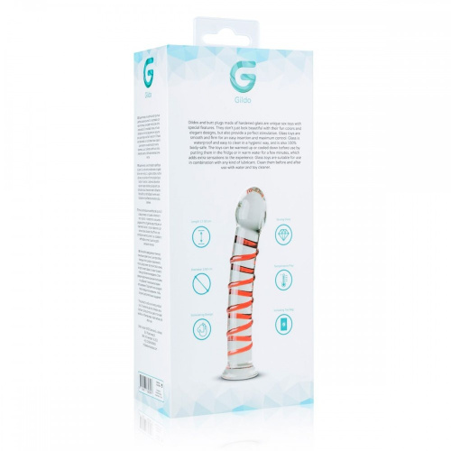 Gildo Glass Dildo No. 15 скляний ділдо, 17.5х2.8 см - купити в Києві, Україні