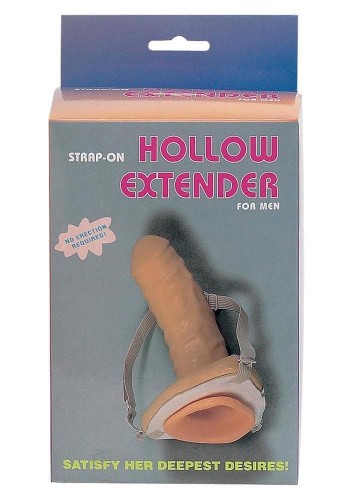 Strap-om Hollow Extender For men - Фаллопротез, 16х4,5 см