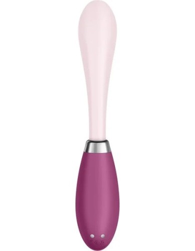 Satisfyer G-Spot Flex 3 - Вибратор для точки G, 19.5х3.3 см (красный)