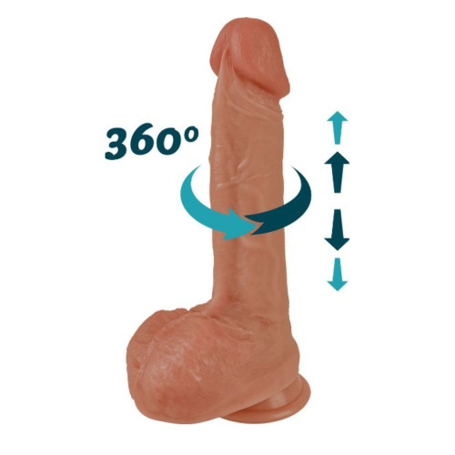 Вибратор с фрикциями EroSpace Natural Play, 22 см