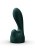Zalo Kyro Wand мощный перезаряжаемый вибромассажер с 2 насадками, 29.1х5.35 см (зелёный)