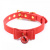 Loveshop Bow and Bell - Ошейник замшевый, 47 см (красный) Loveshop Bow and Bell - Ошейник замшевый, 47 см (красный)