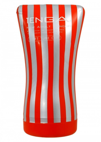 Tenga Original Soft Tube Cup - Мастурбатор с контролируемым уровнем жесткости, 15х4.5 см (белый)
