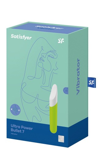 Satisfyer Ultra Power Bullet 7 - Вибропуля, 13,5х2,4 см., (зеленая)