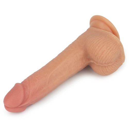 8.5" Dual Layer Silicone Rotating Nature Cock Anthony - Фаллоимитатор, 21,5 см (телесный)