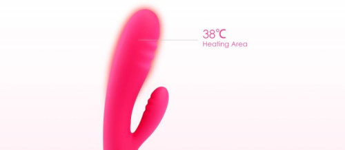 Svakom Adonis Rabbit Vibrator - вибромассажер-кролик, 21х3.8 см (розовый)
