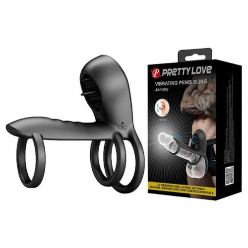 Насадка на пенис Pretty Love Vibrating Penis Sling Jammy
