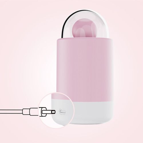Вибратор-конфетка на палочке KISSTOY Pink Pop, зарядный кейс-ночник, 