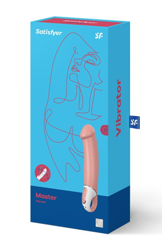 Реалістичний вібратор Satisfyer Master, 23.5см - купити в Києві, Україні
