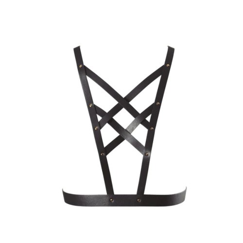 Bijoux Indiscrets MAZE - Cross Cleavage Harness - Портупея, OS (чёрный)