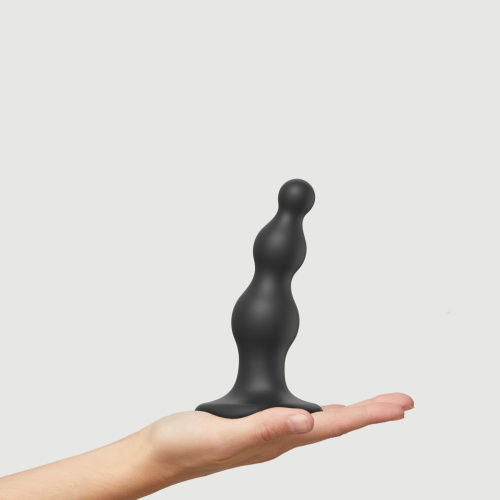 Анальная ёлочка насадка для страпона Strap-On-Me Dildo Plug Beads, 12,8х4 см размер S