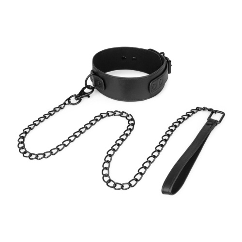 Bedroom Fantasies Collar & Leash - Нашийник з повідцем, (чорний) - купити в Києві, Україні