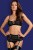 Obsessive Rebella garter belt set - комплект эротического белья с поясом для чулок, L/XL (чёрный)