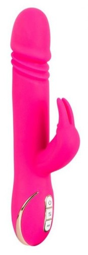 Orion Vibe Couture Rabbit Skater - Многофункциональный вибратор, 23х3.7 см (розовый)